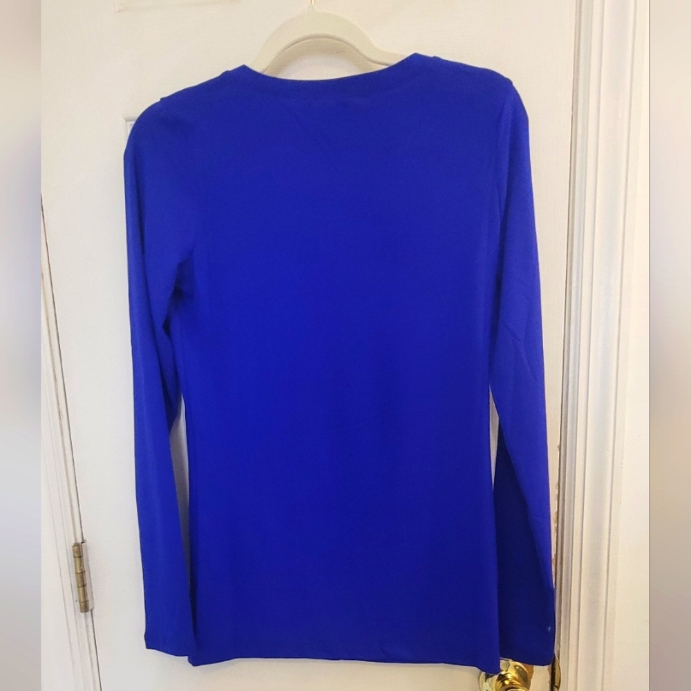 Zenana NWOT Blue Long Sleeve Top Small - Picture 3 of 7